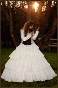 2009 ~ Midwinter fair, New white skirt with cape. Photo: Philip Romeyn - Phillostar Gone Ballistic