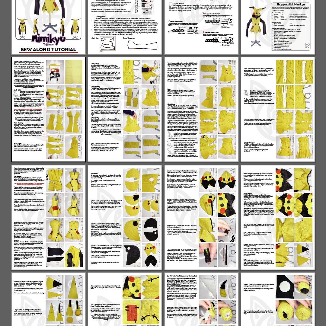 Sew Along tutorial sample